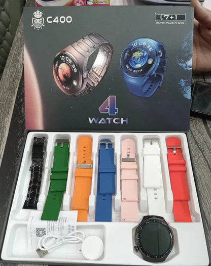 C400 ( 7+1 ) Smart Sports Watch | Round Dial