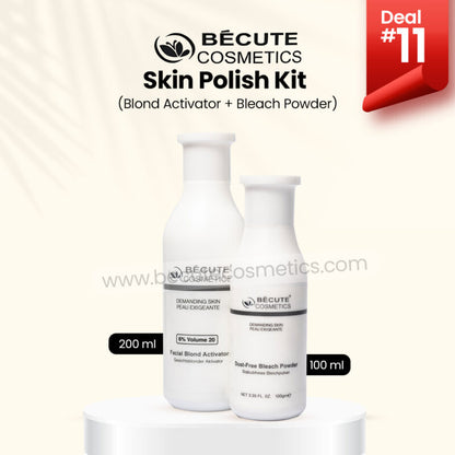 Deal 11 – Skin Polish Kit Facial Blond Activator (200ml) Dust-Free Bleach Powder (100gm)