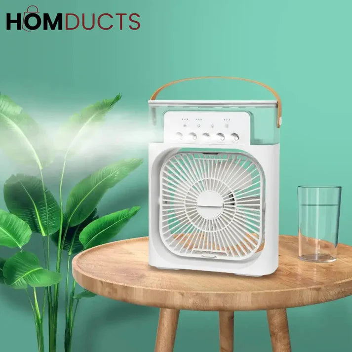 Usb Electric Portable Air Conditioner Fan | Humidifier Function | Led Night Light Water Mist