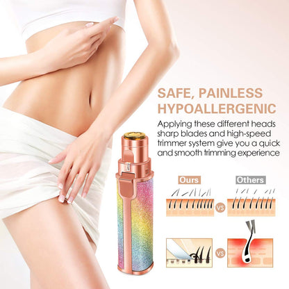 2 In 1 Flawless Eyebrow Hair Remover Stylish & Fashionable Rechargeable
